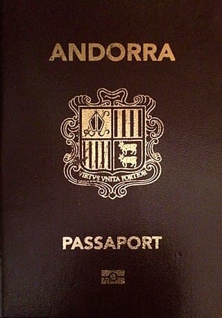 Andorran passport cover