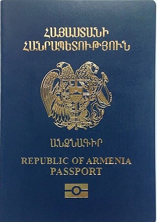 Armenian passport cover