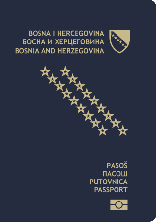 Bosnian passport cover