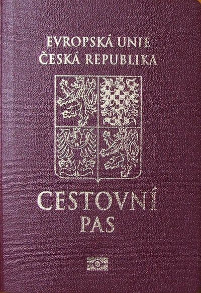 Czech passport cover
