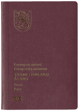 Finnish passport cover