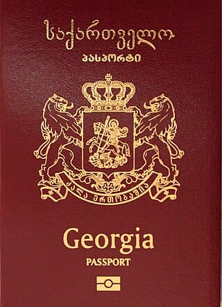 Georgian passport cover