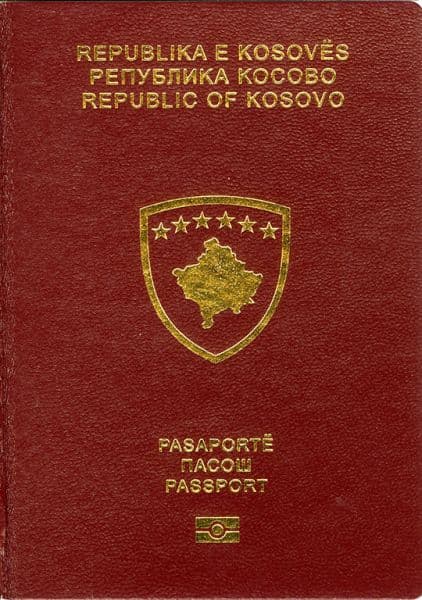 Kosovan passport cover