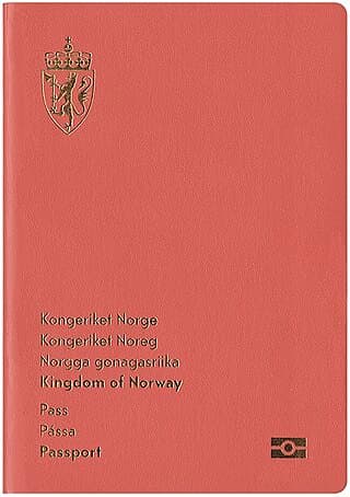 Norwegian passport cover