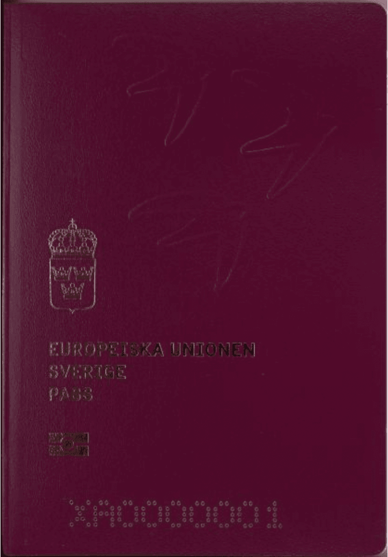 Swedish passport cover