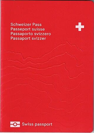 Swiss passport cover