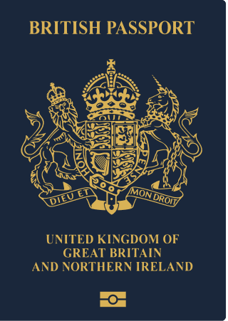 British passport cover