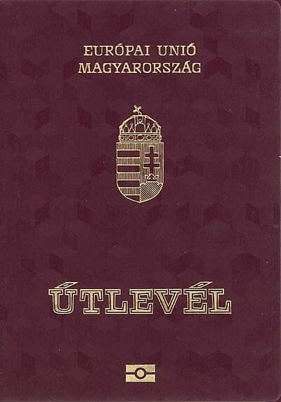 Hungarian passport cover