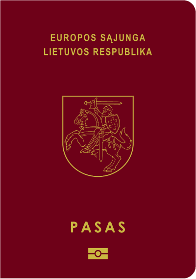 Lithuanian passport cover