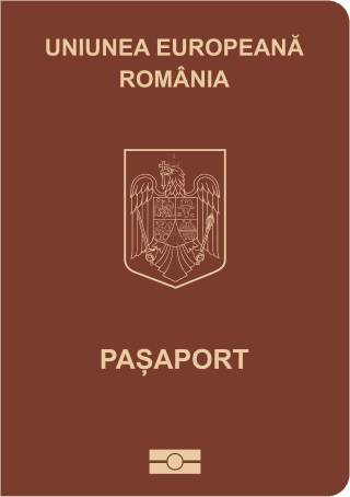 Romanian passport cover